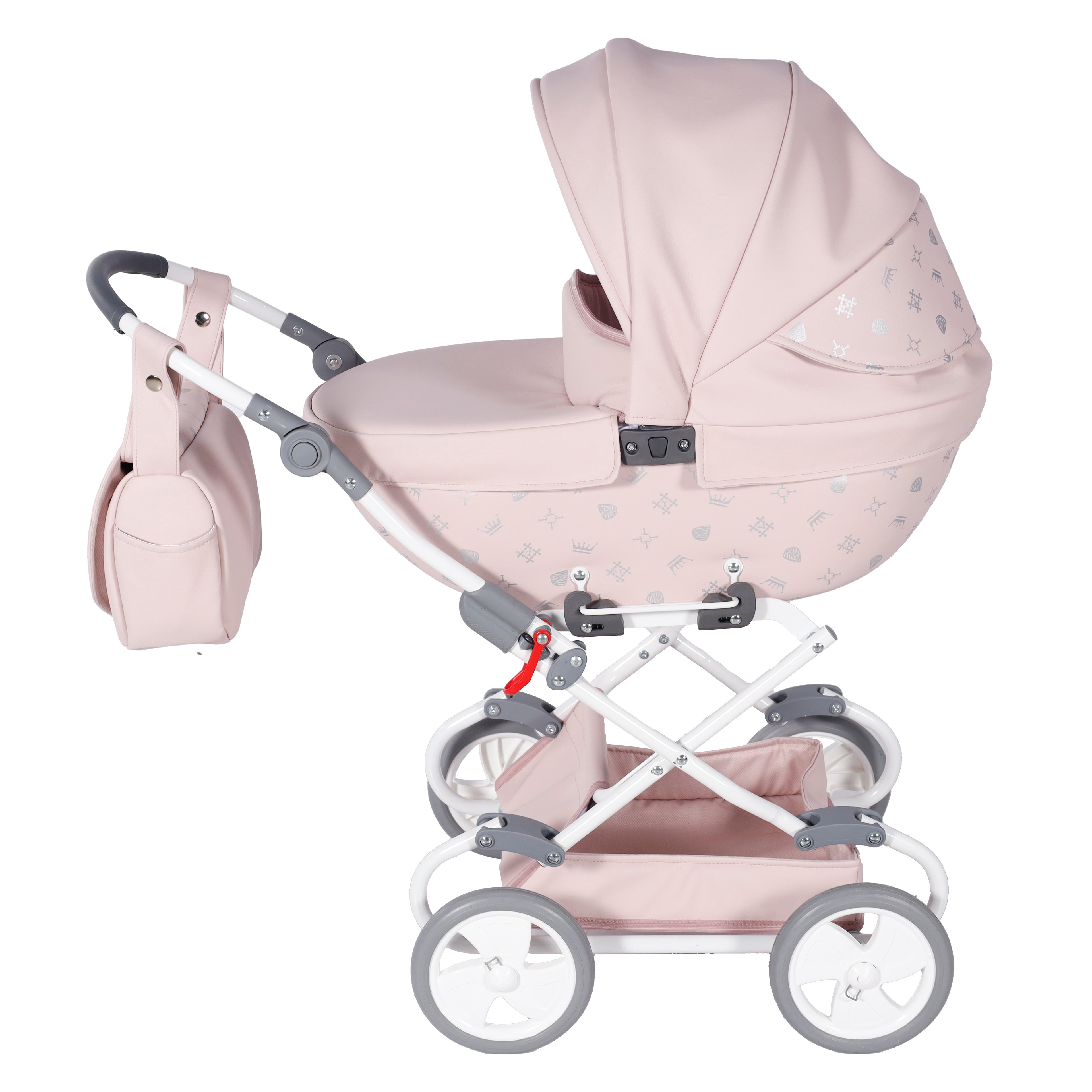 Carrito De Muñecas Junama Imperial Rosa