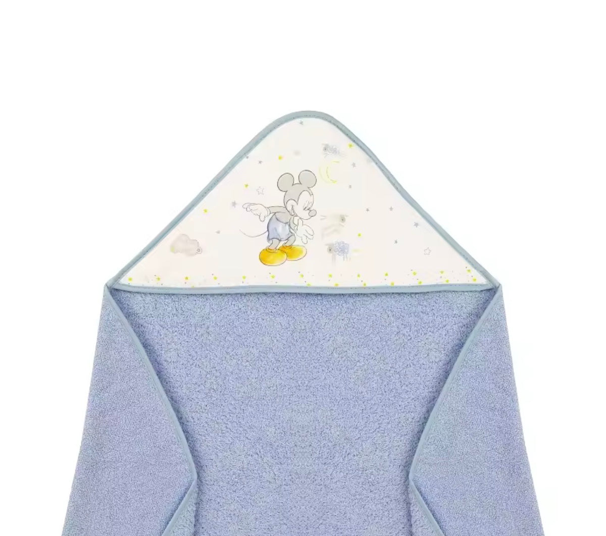 Capa de Baño con Capucha Mickey para Bebés Interbaby  de Algodón  y Absorción Suave