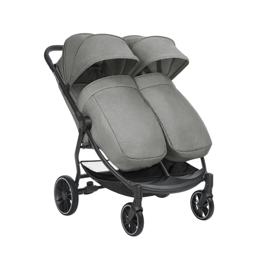Carrito gemelar Happy 2 Gris Claro