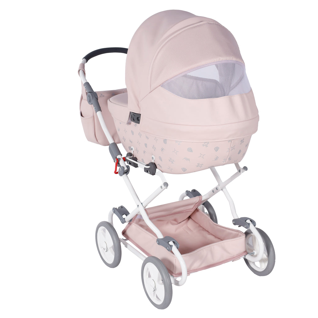 Carrito De Muñecas Junama Imperial Rosa