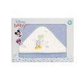 Capa de Baño con Capucha Mickey para Bebés Interbaby  de Algodón  y Absorción Suave