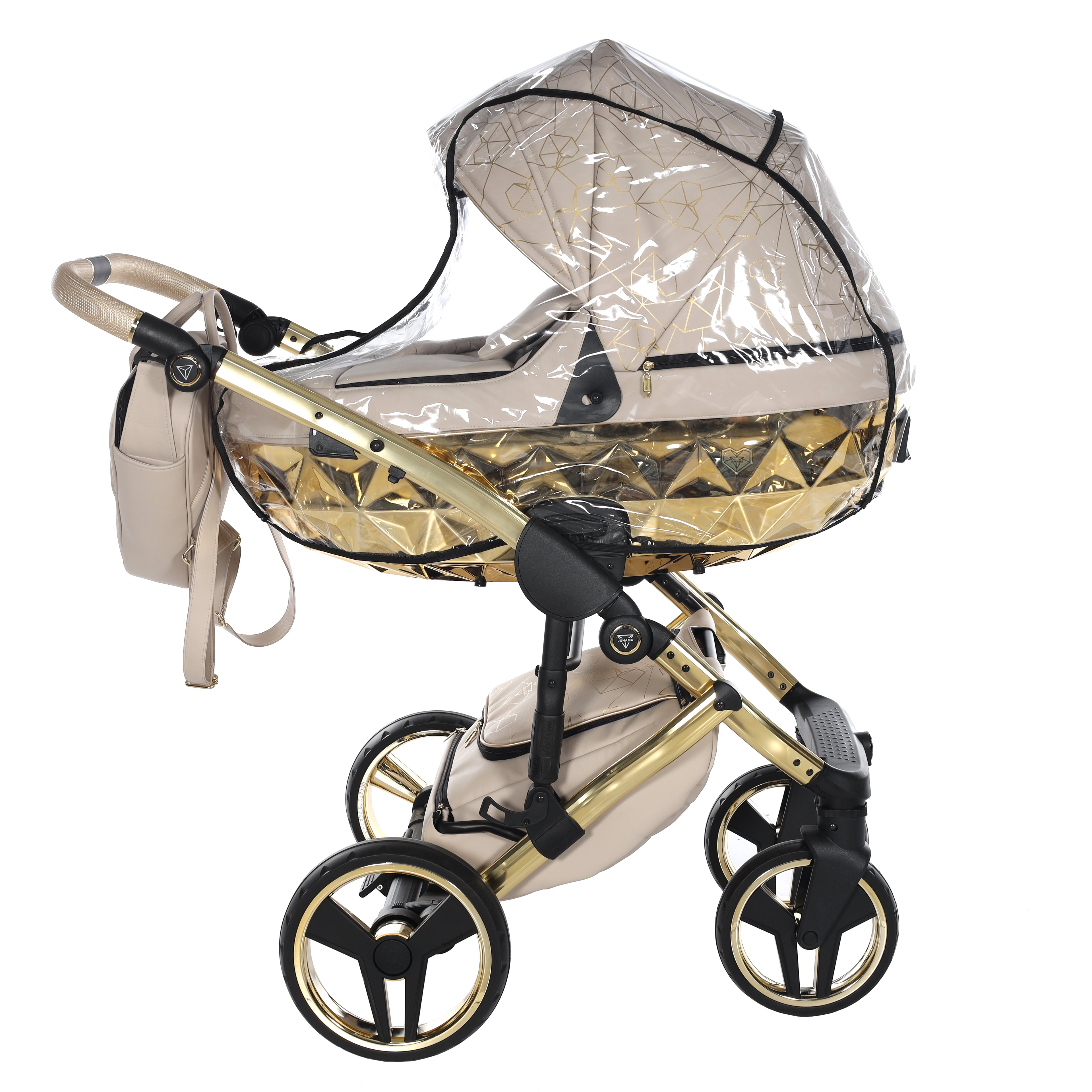 Carro de bebé Junama Beig y Dorado