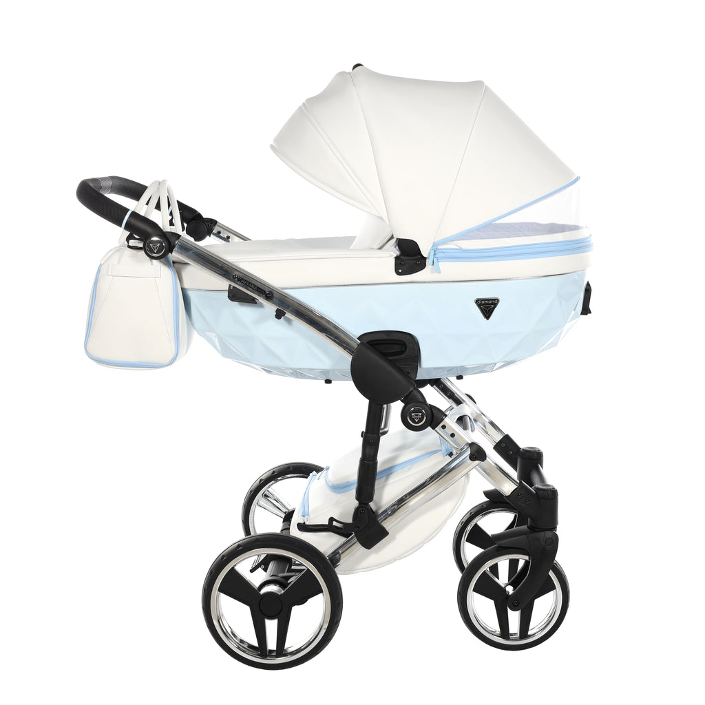 Carro de Bebe Junama Candy Blanco y Azul
