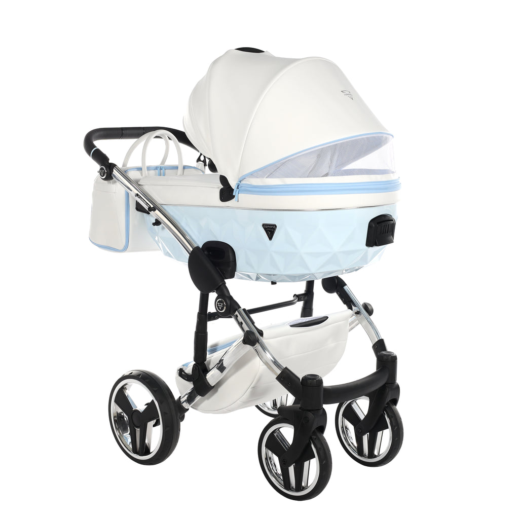 Carro de Bebe Junama Candy Blanco y Azul