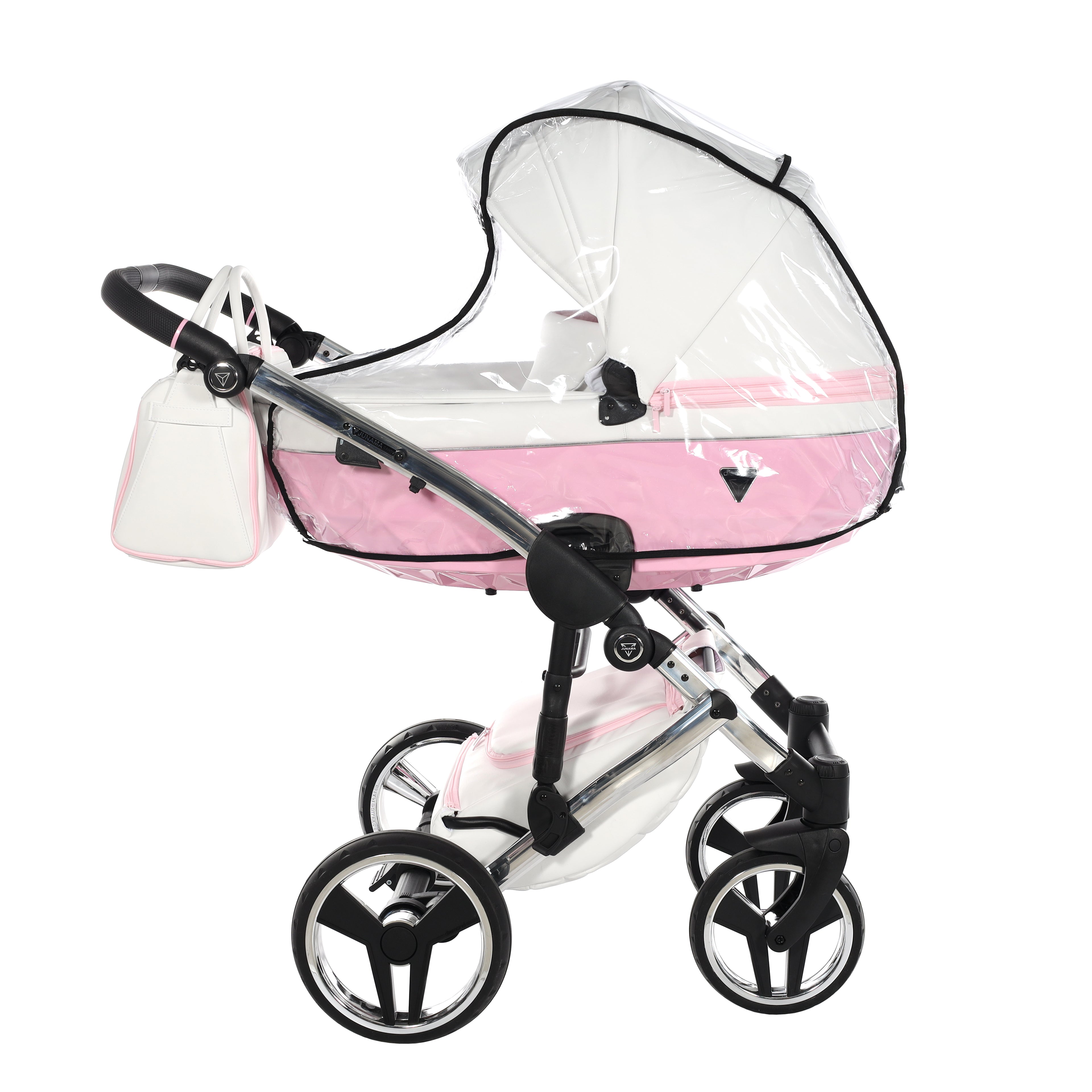 Carro de Bebe Junama Candy Blanco y Rosa