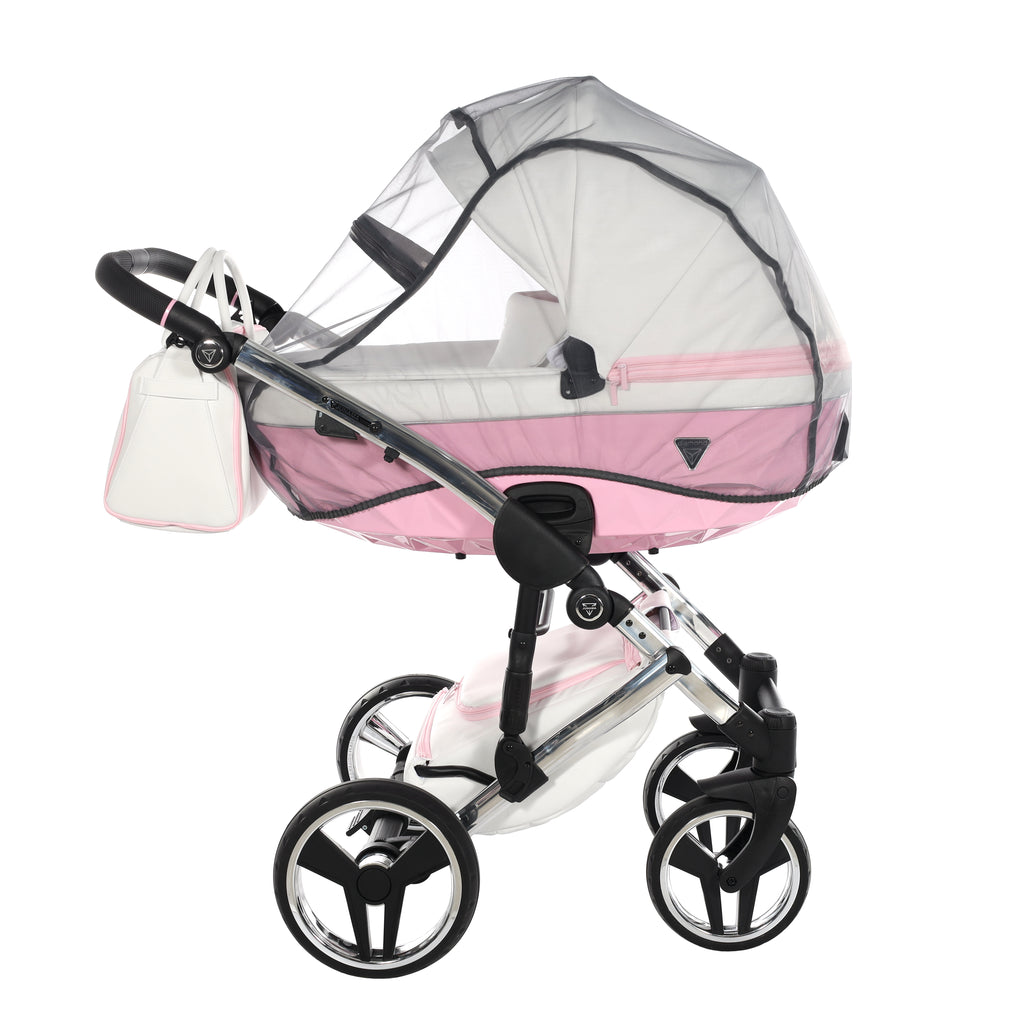 Carro de Bebe Junama Candy Blanco y Rosa