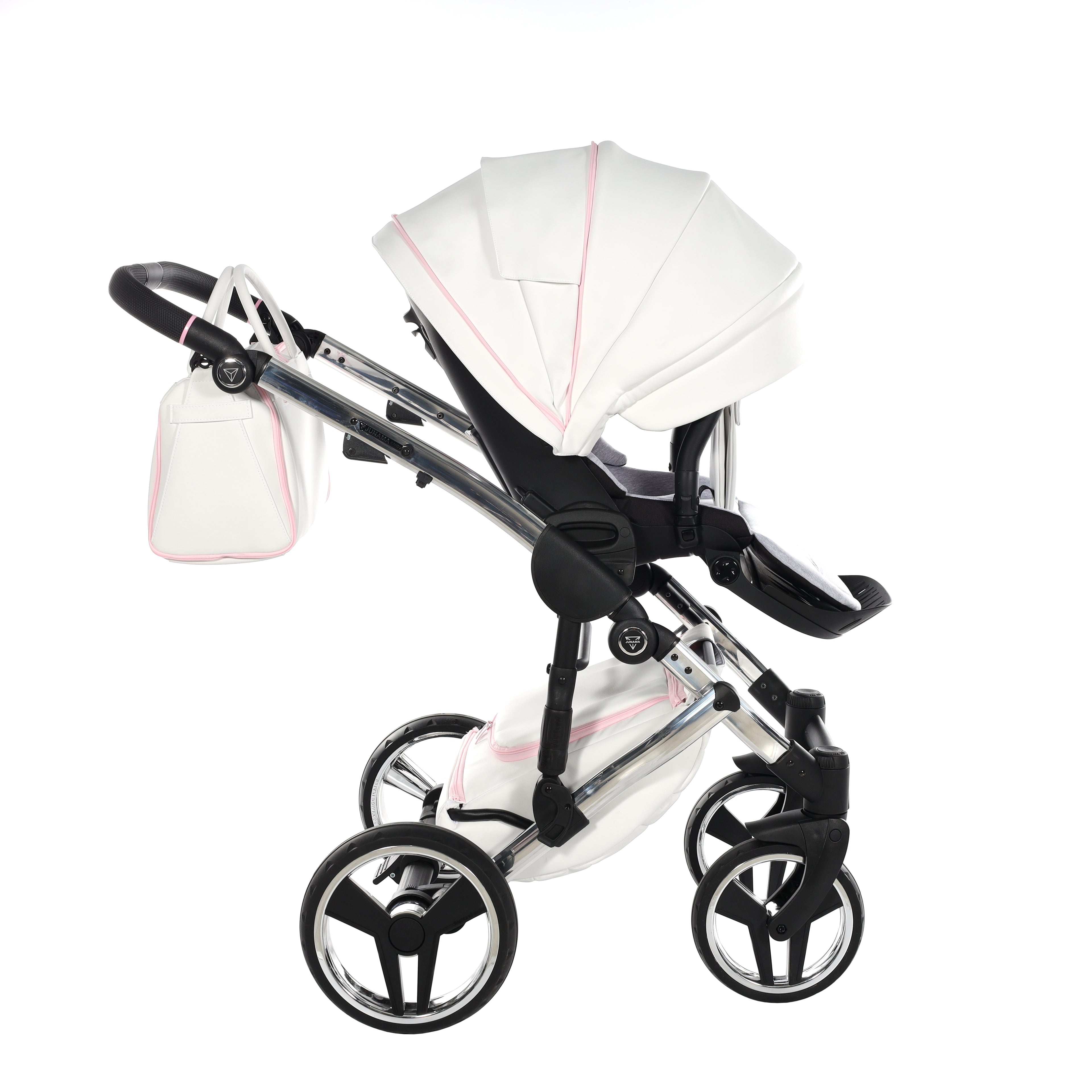 Carro de Bebe Junama Candy Blanco y Rosa
