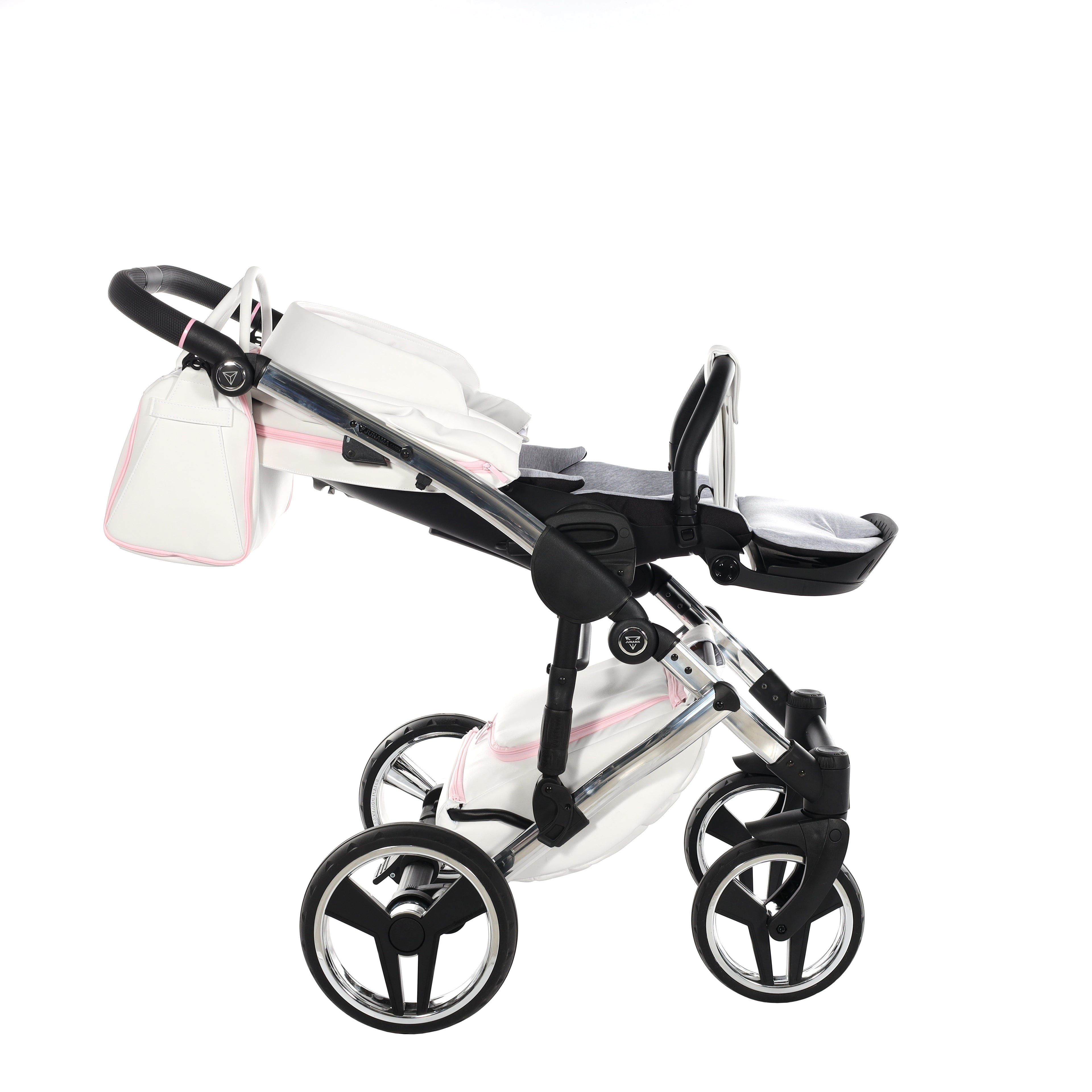 Carro de Bebe Junama Candy Blanco y Rosa