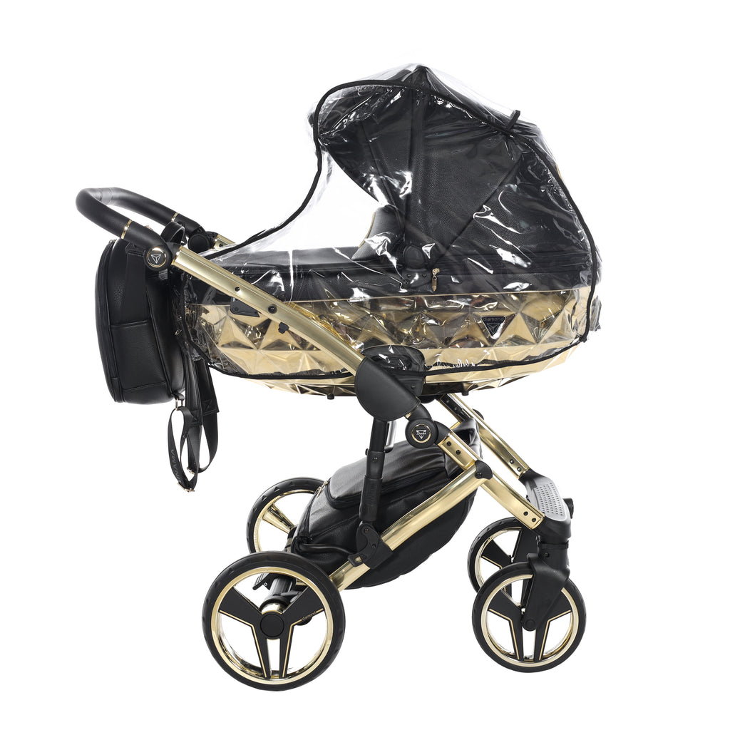 Carro de bebé Junama Hand Craft Negro y Dorado