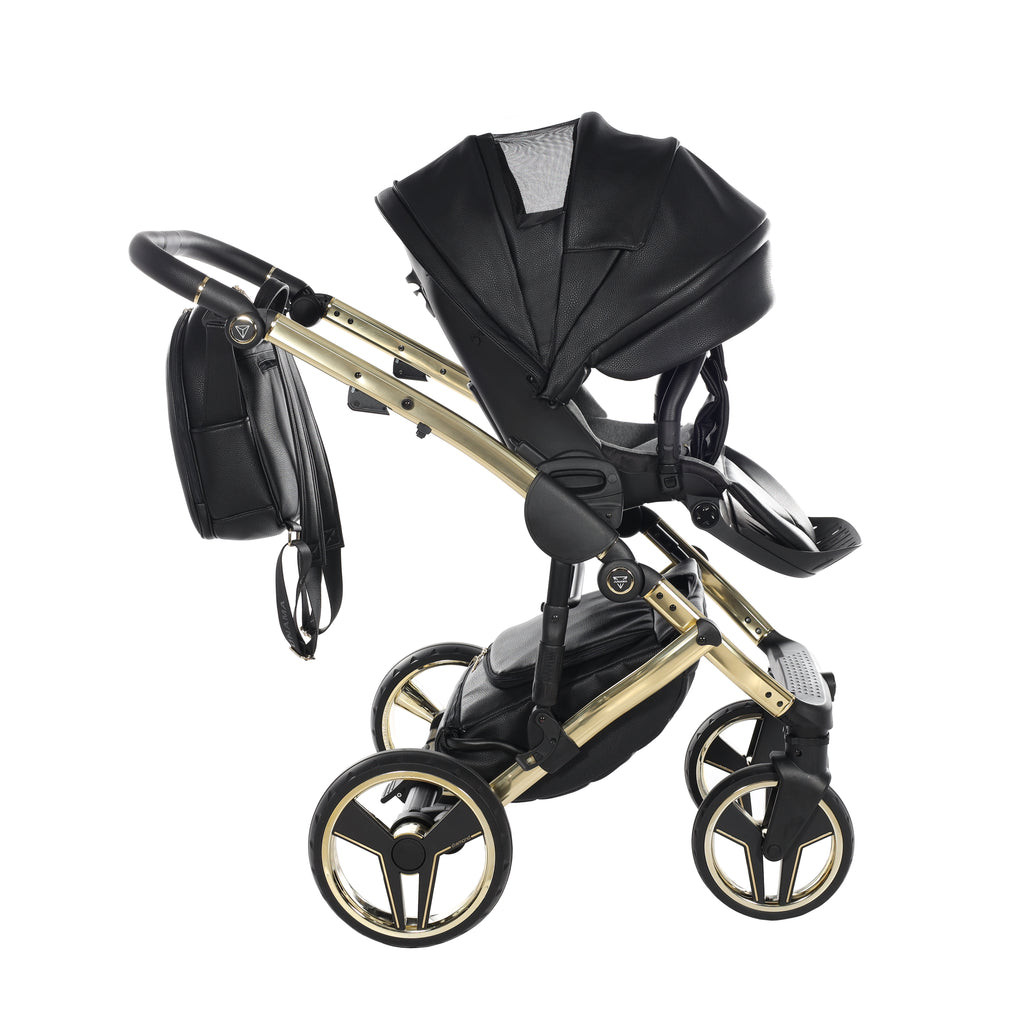Carro de bebé Junama Hand Craft Negro y Dorado