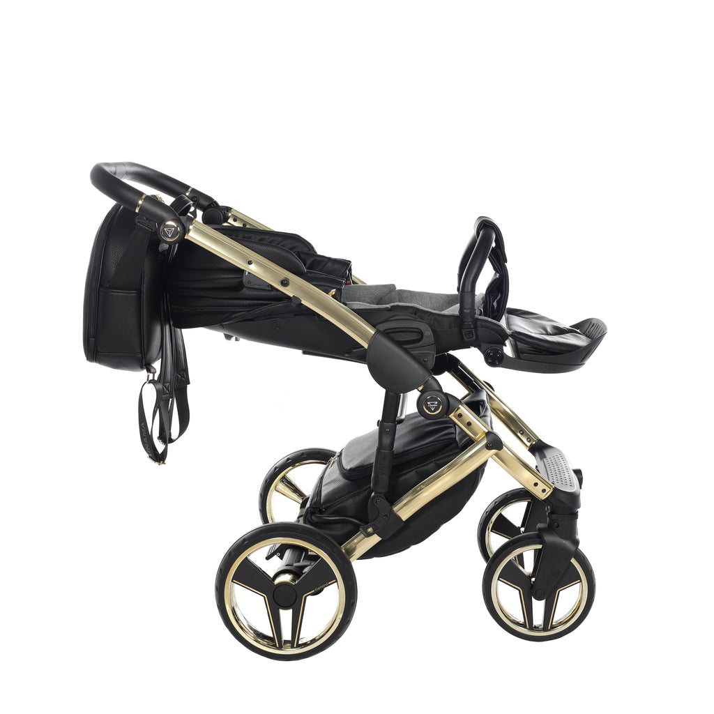 Carro de bebé Junama Hand Craft Negro y Dorado