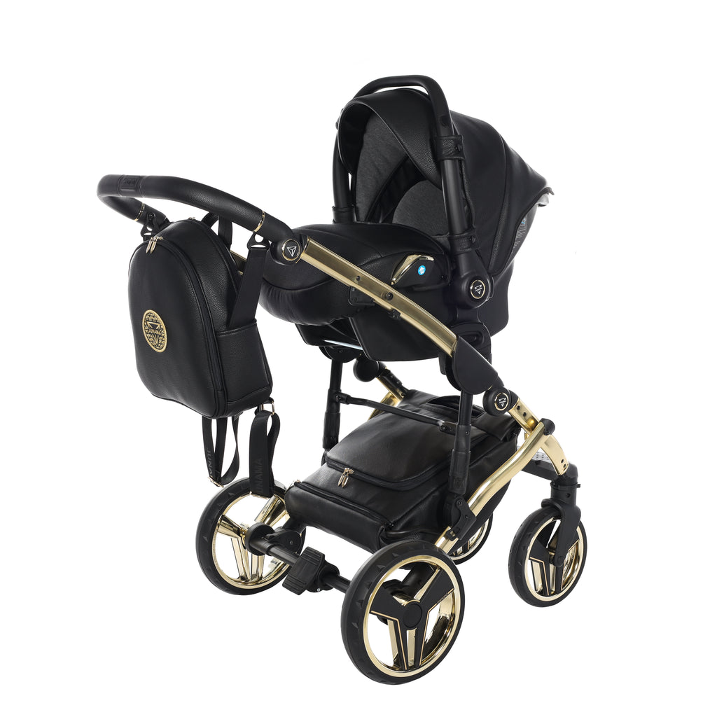 Carro de bebé Junama Hand Craft Negro y Dorado