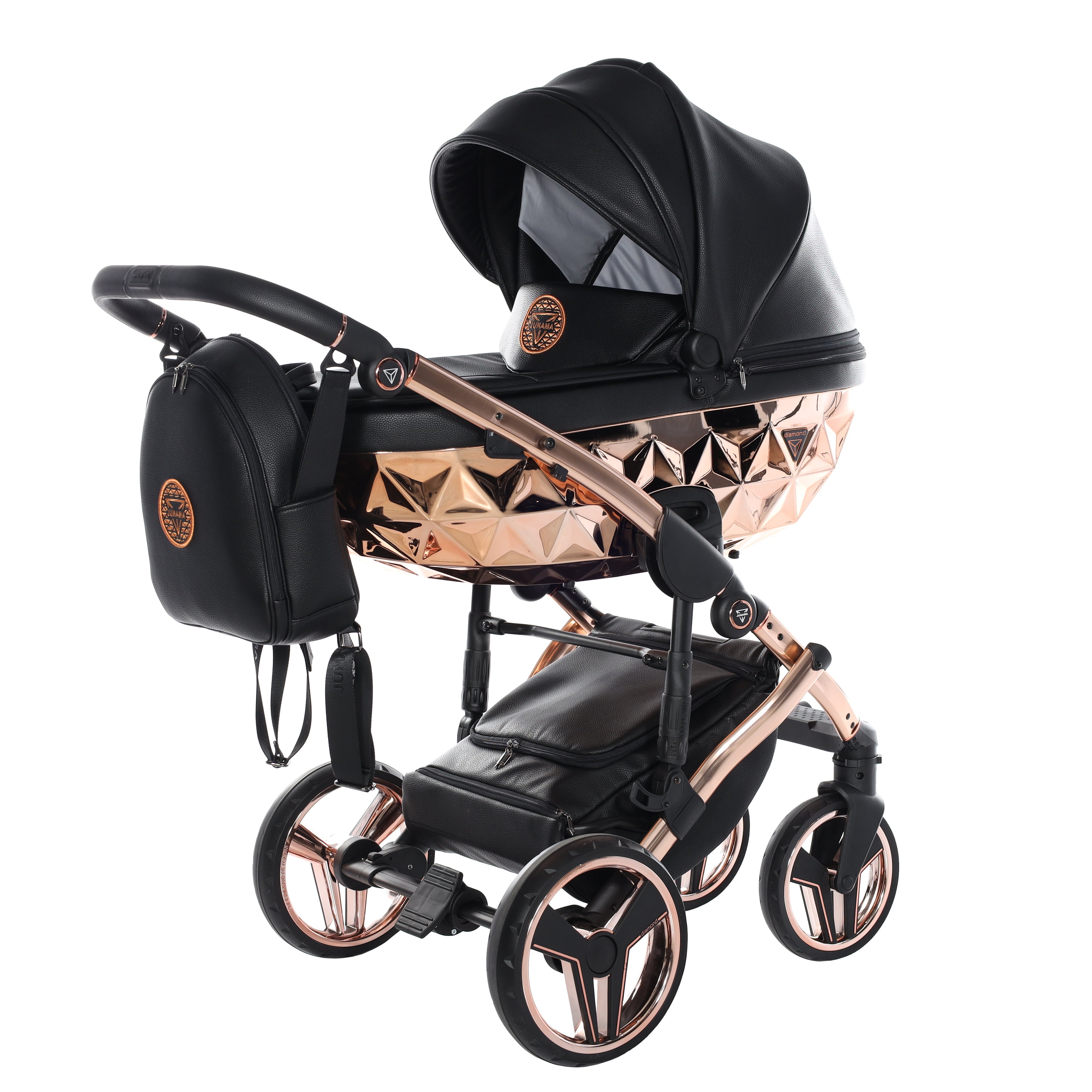 Carro de bebé Junama Hand Craft Negro y Bronce