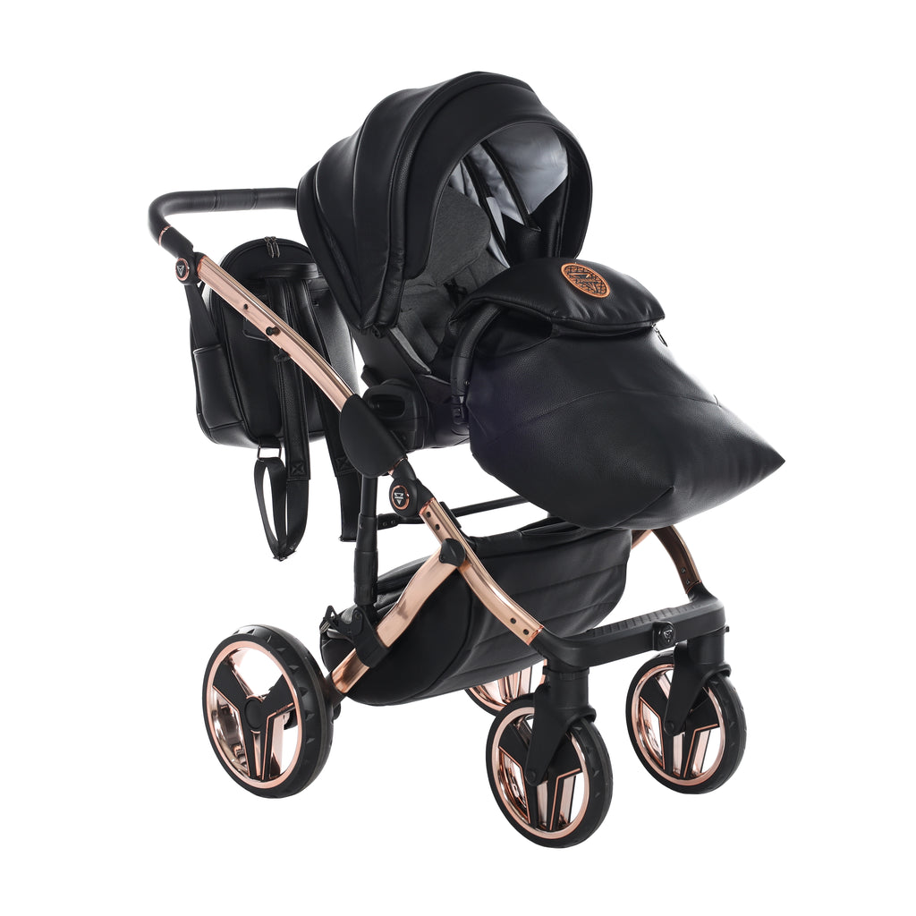 Carro de bebé Junama Hand Craft Negro y Bronce