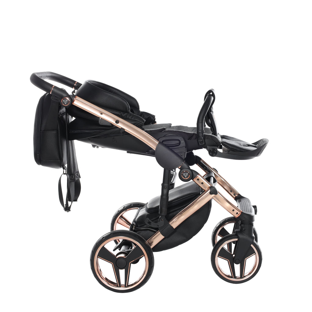 Carro de bebé Junama Hand Craft Negro y Bronce