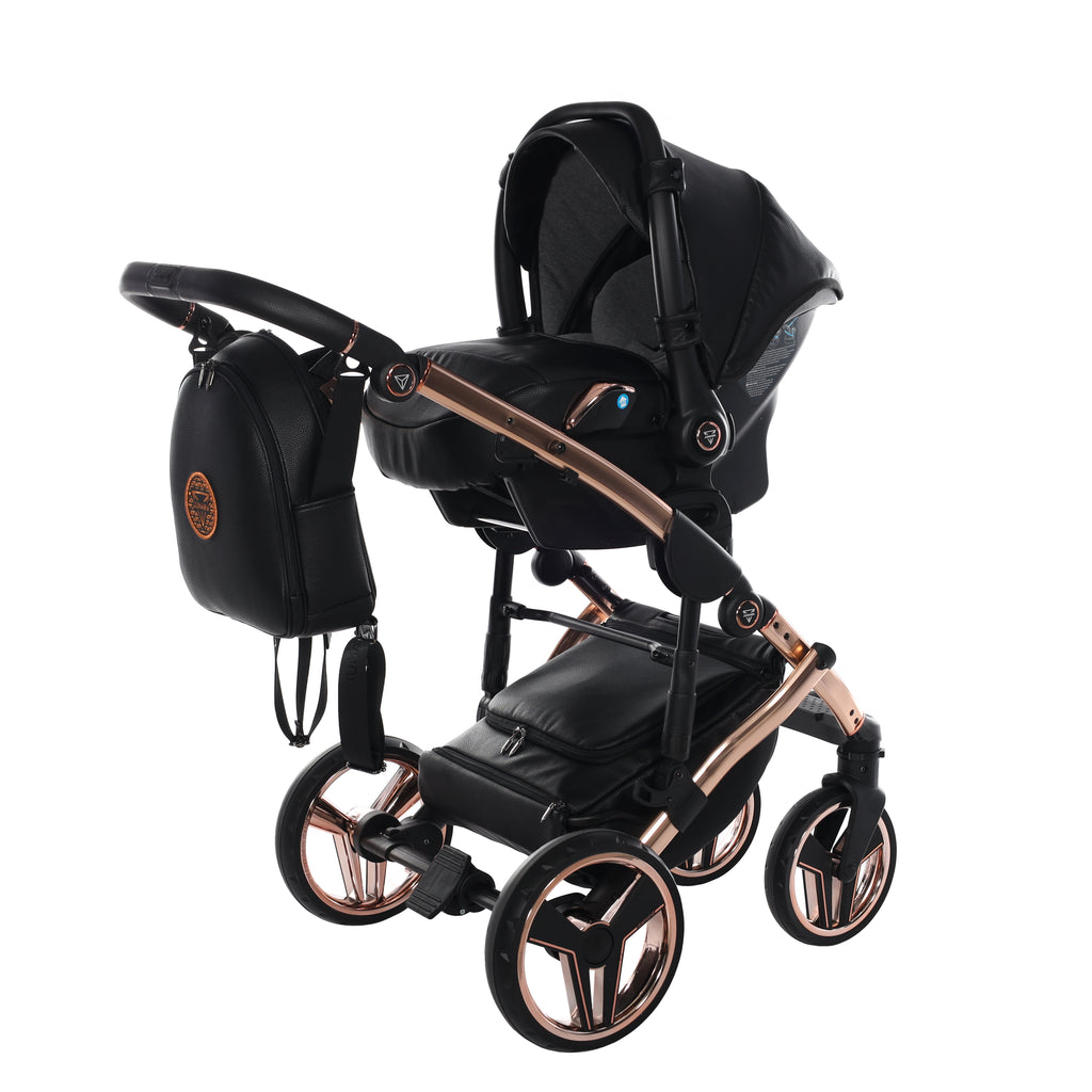 Carro de bebé Junama Hand Craft Negro y Bronce