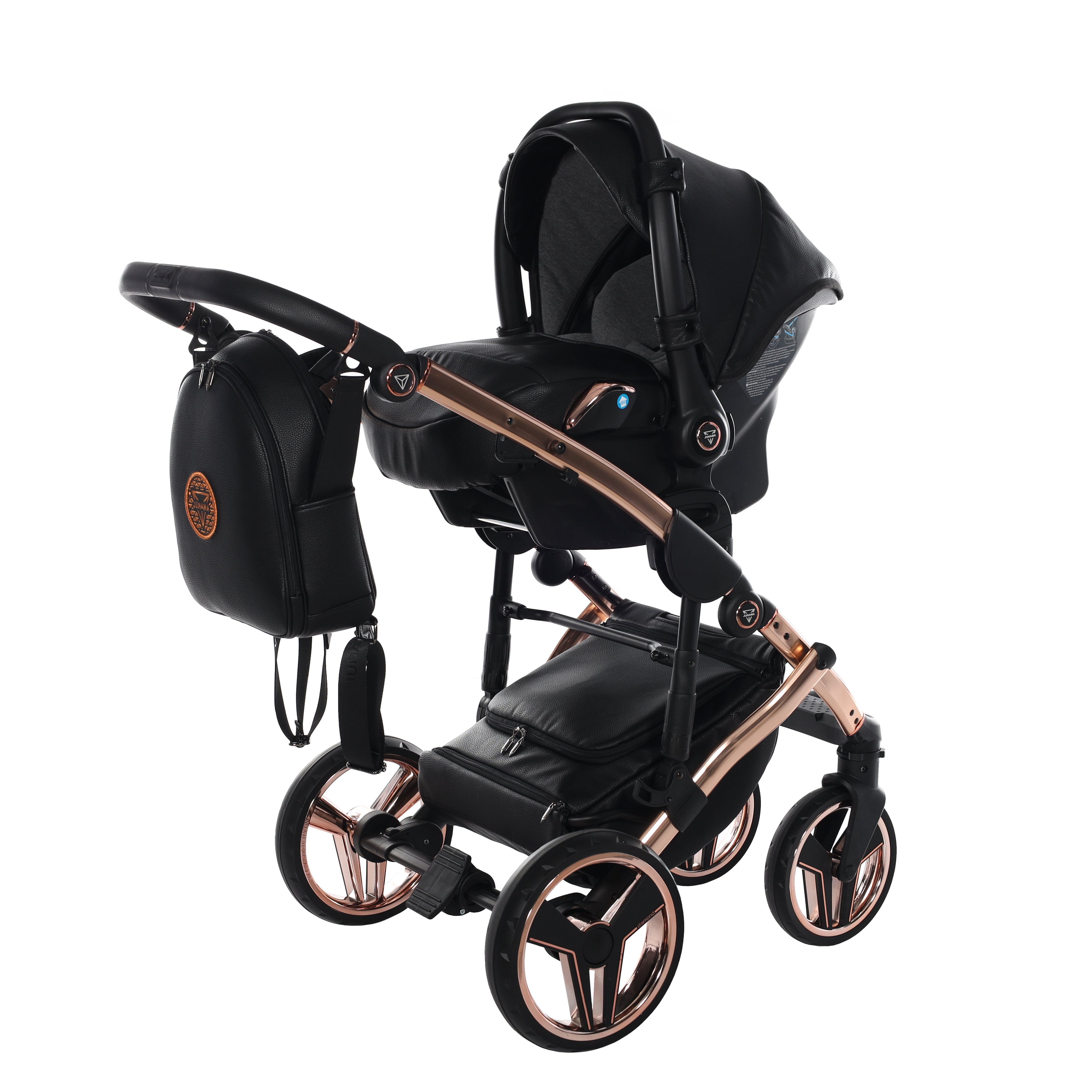 Carro de bebé Junama Hand Craft Negro y Bronce