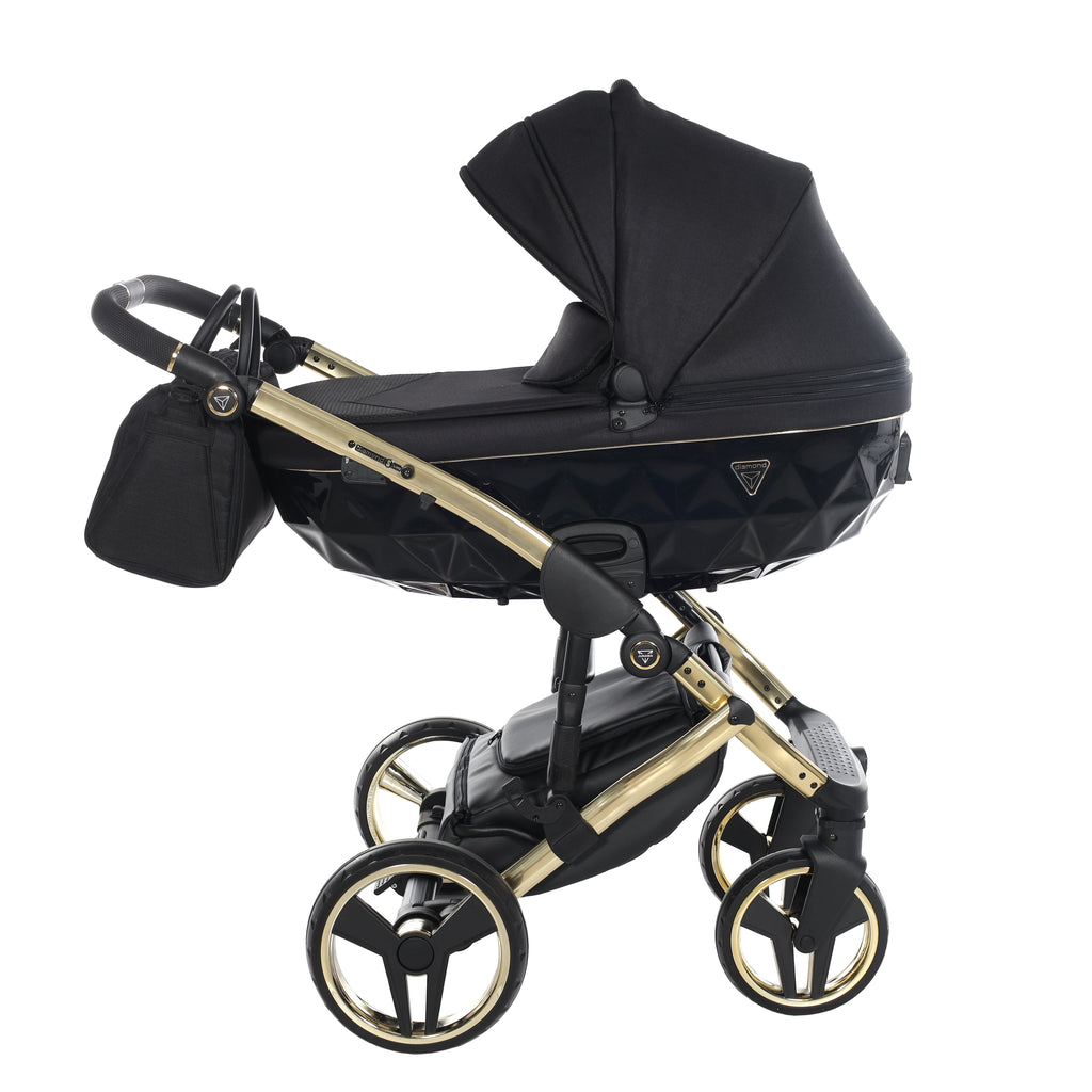 Carro de bebé Junama S-Line Negro y Dorado