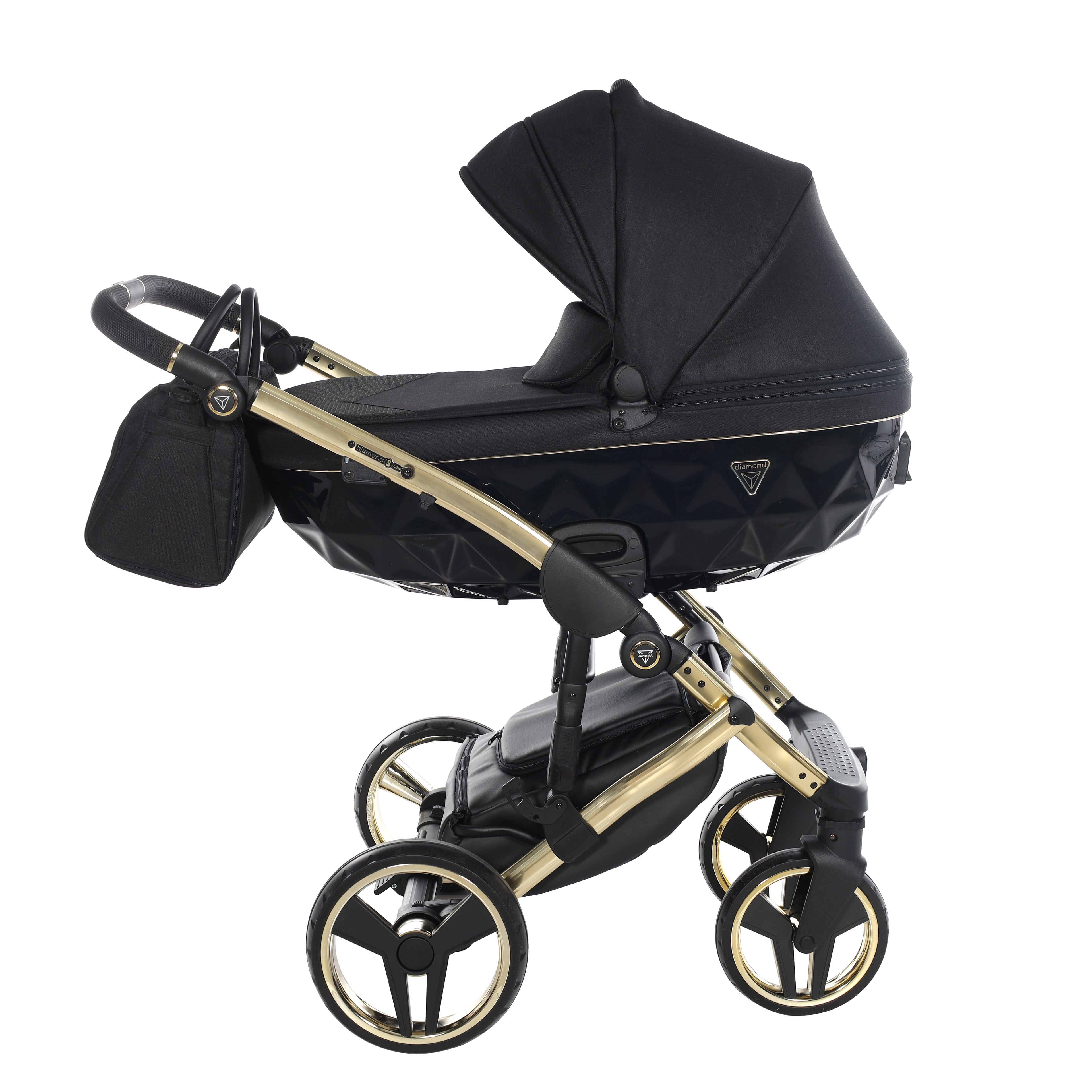 Carro de bebé Junama S-Line Negro y Dorado