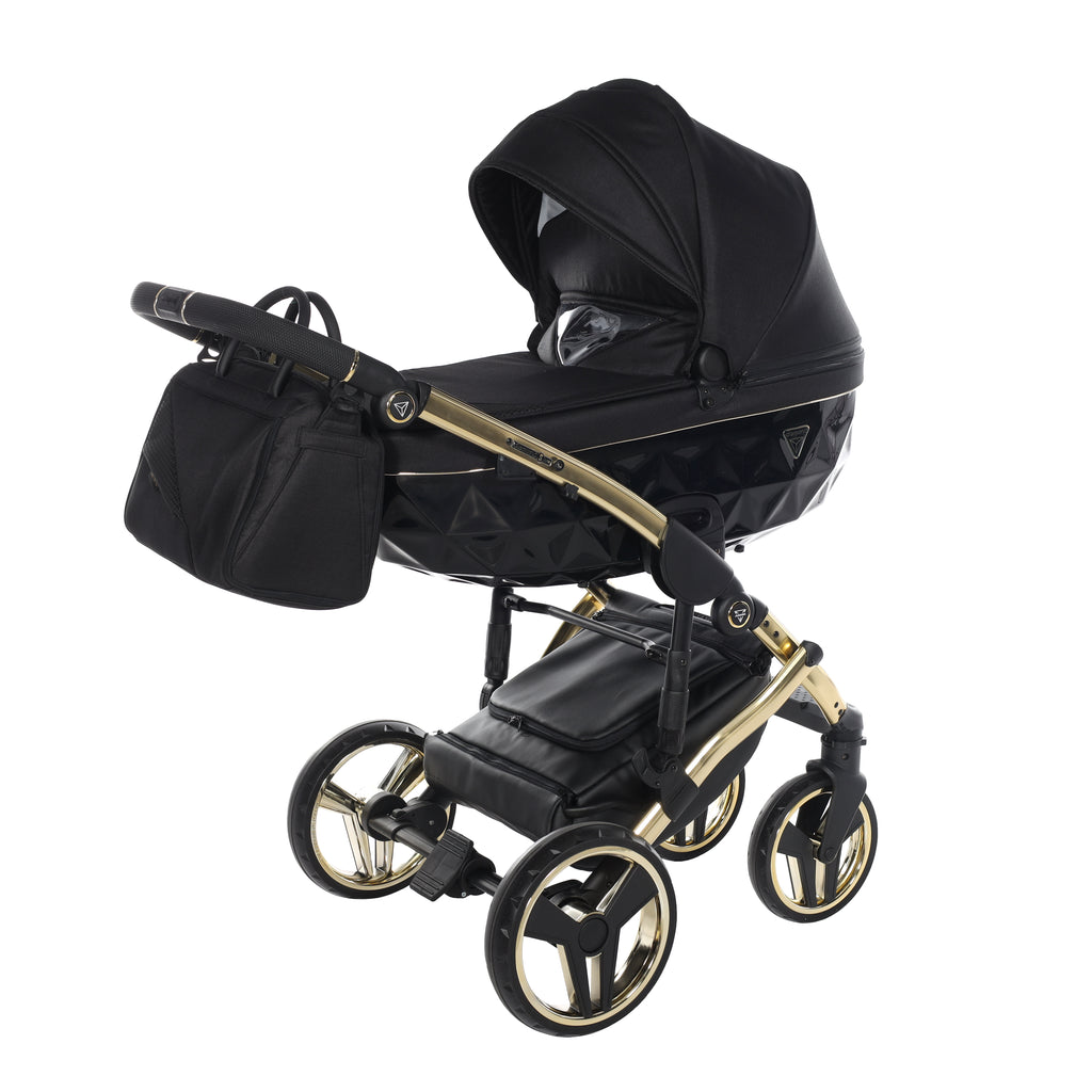 Carro de bebé Junama S-Line Negro y Dorado