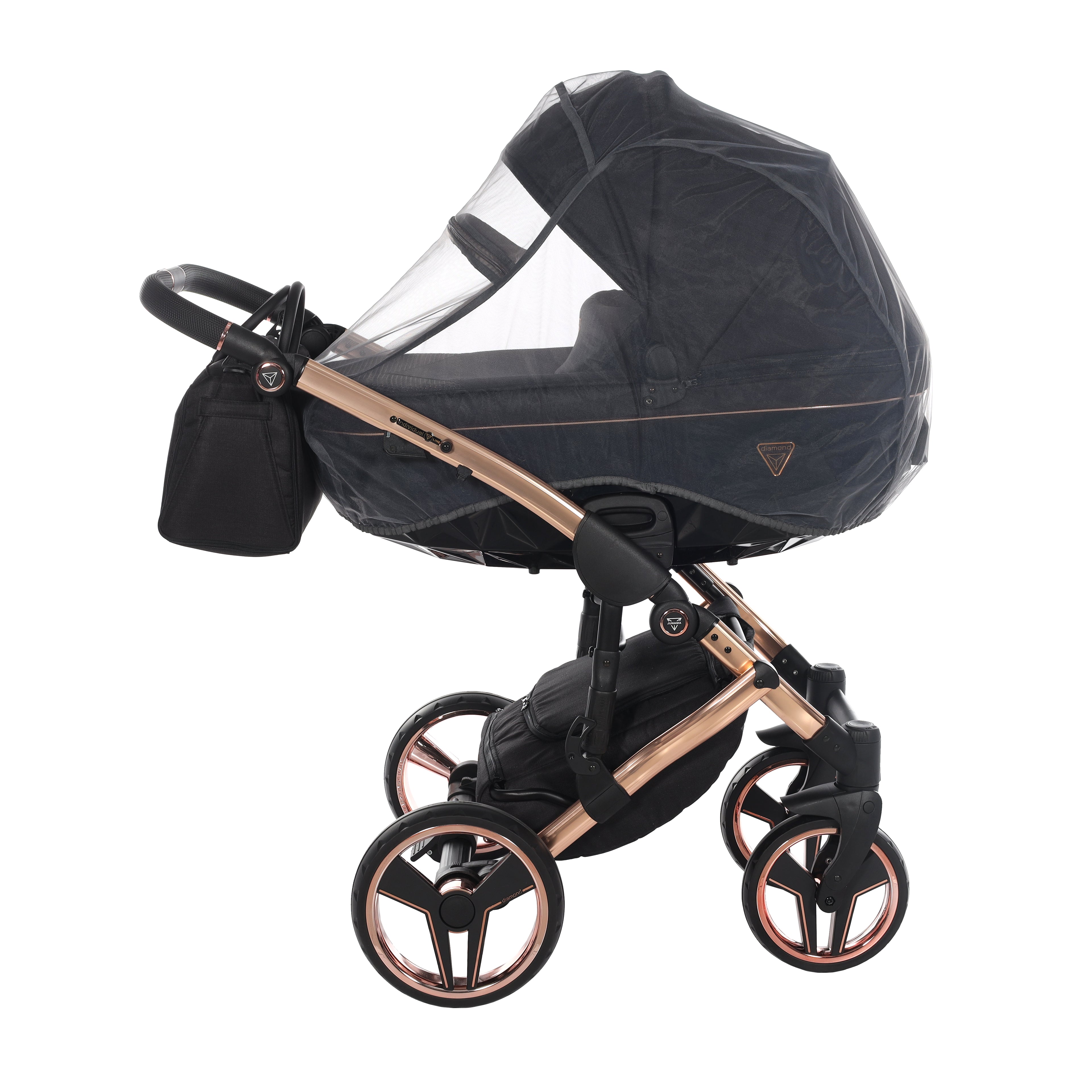 Carro de bebé Junama S-Line Negro y Bronce