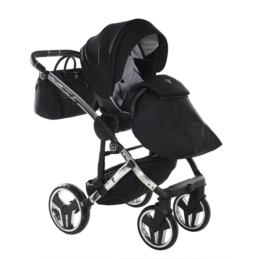 Carro de bebé Junama S-Line Negro y Plata