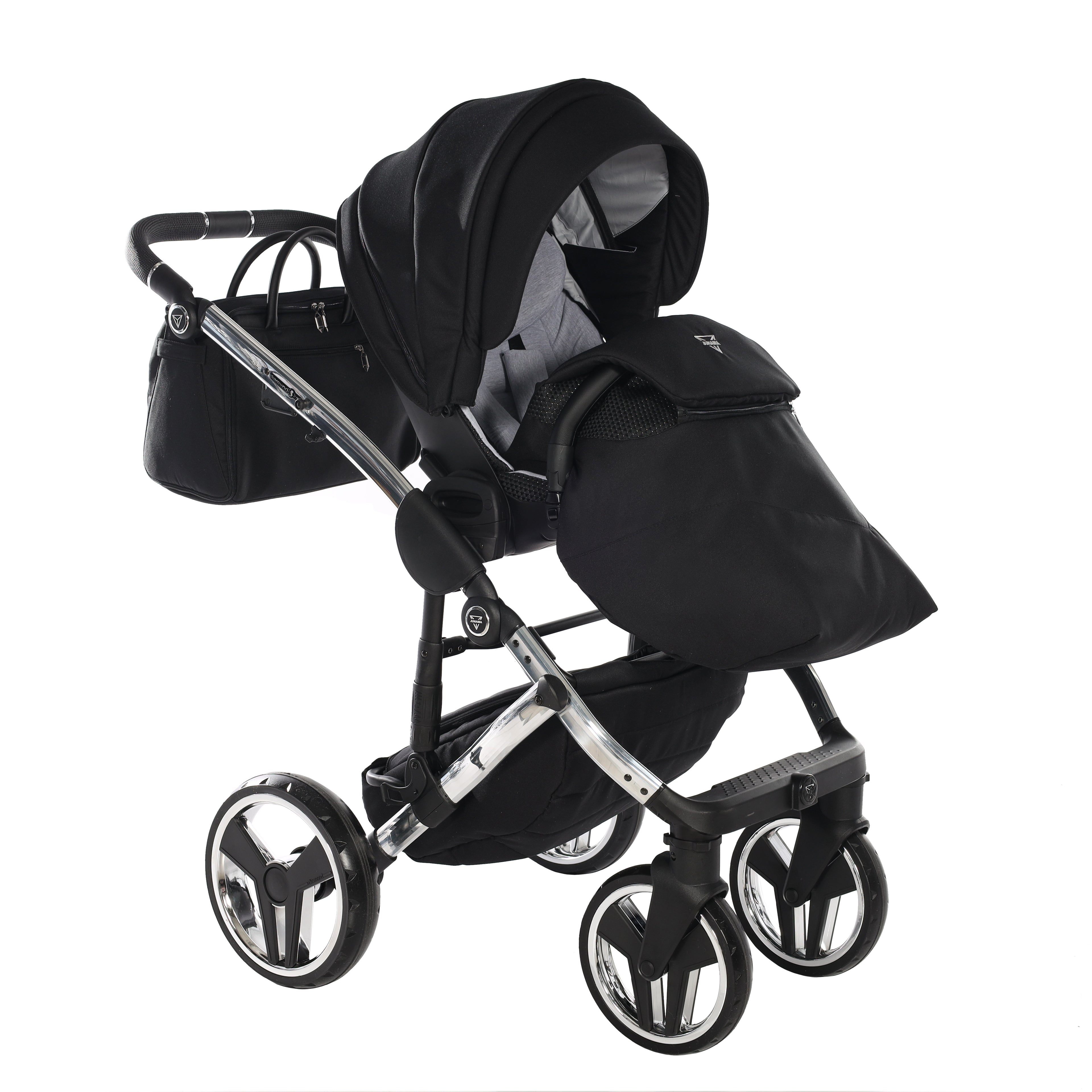 Carro de bebé Junama S-Line Negro y Plata