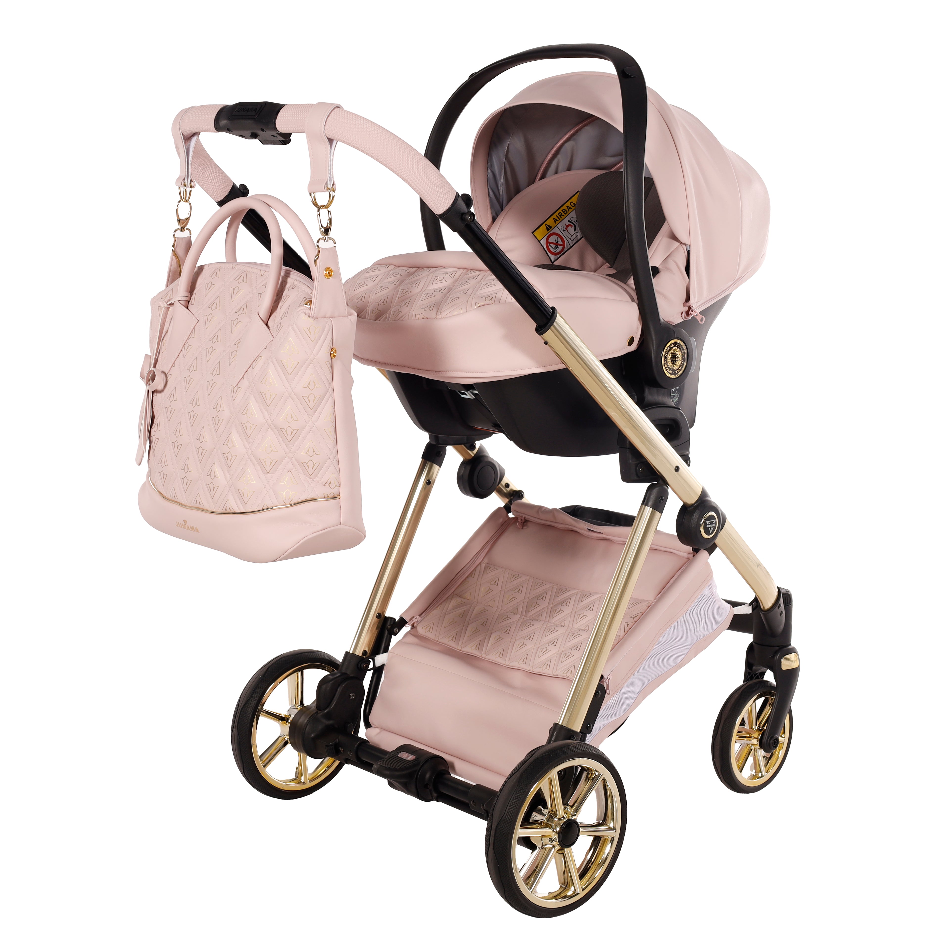 Carro de bebé Junama Art Decor Elegante Rosa