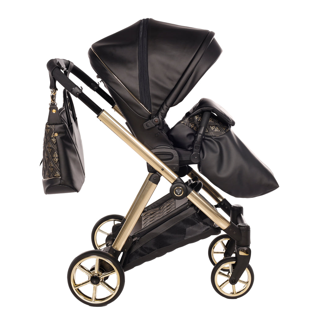 Carro de bebé Junama Art Decor Elegante Negro