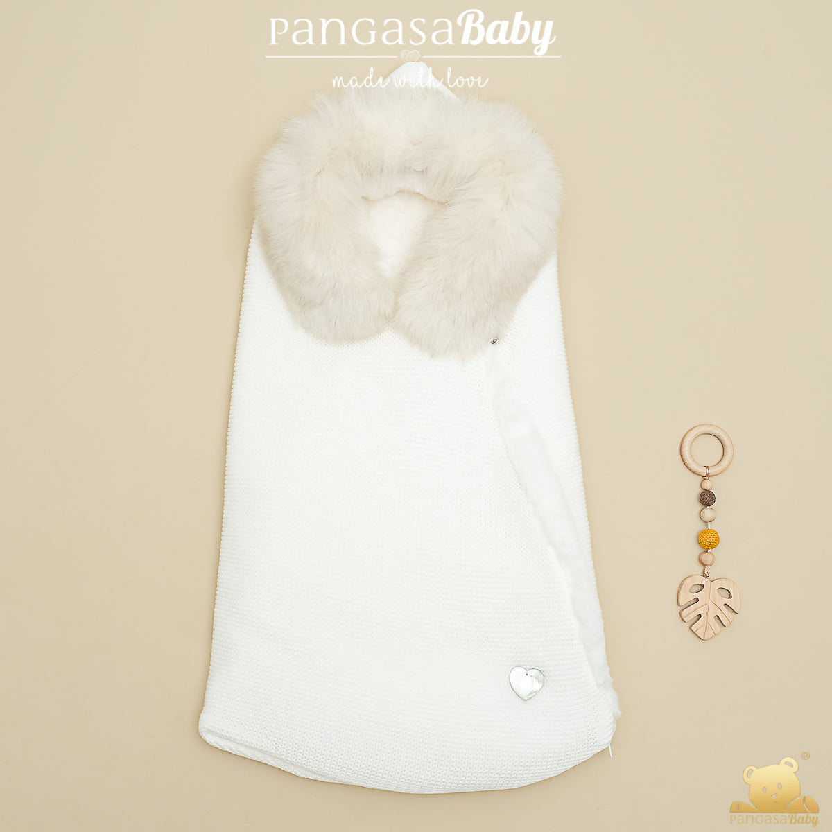 Saco Forro Polar Marfil Pangasa Baby