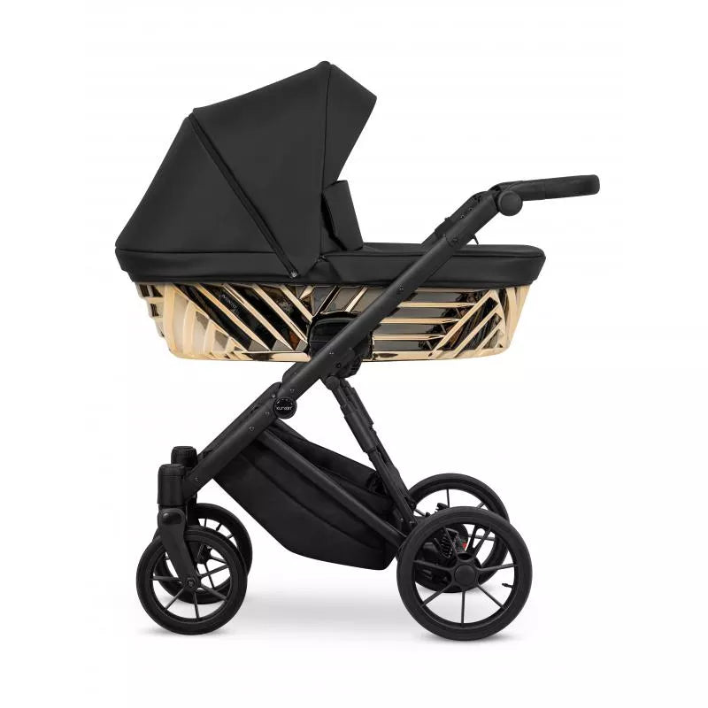 Carro de Bebé Ivento Glam Negro y Dorado 2