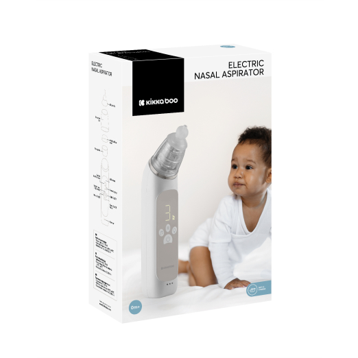 Aspirador Nasal Eléctrico para Bebé con Pantalla LED, Música y Luces