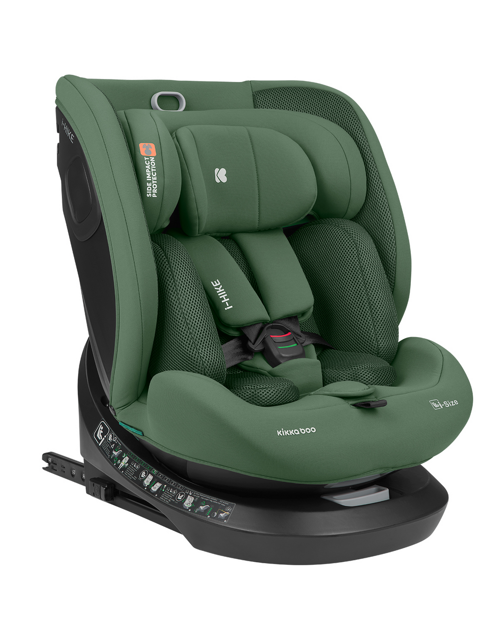 Silla de coche 40-150 cm i-Hike i-SIZE verde militar 2026