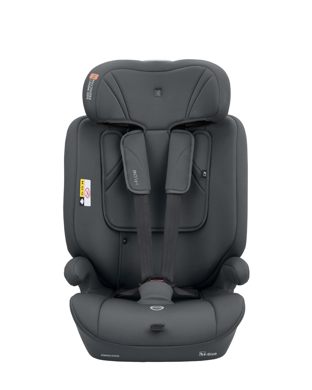 Silla de coche 76-150 cm i-Flow i-SIZE Gris