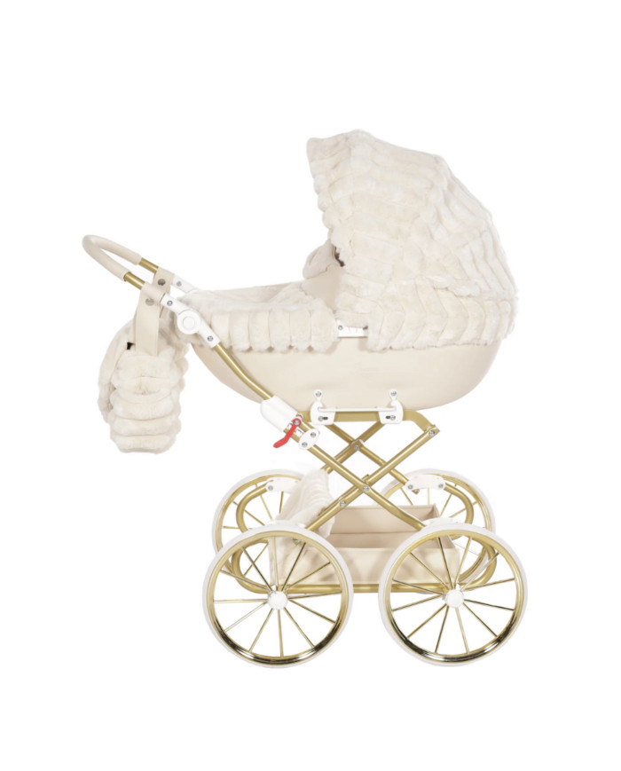 Carrito de muñecas Muffy Crema