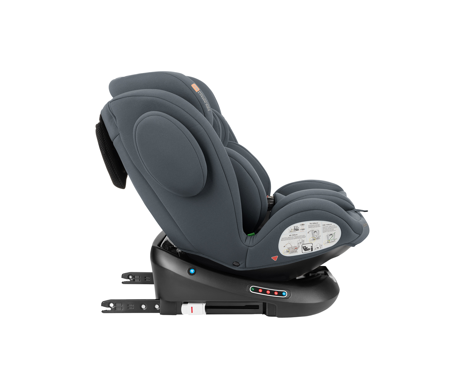 Silla de coche 40-150 cm i-Felix i-SIZE gris oscuro
