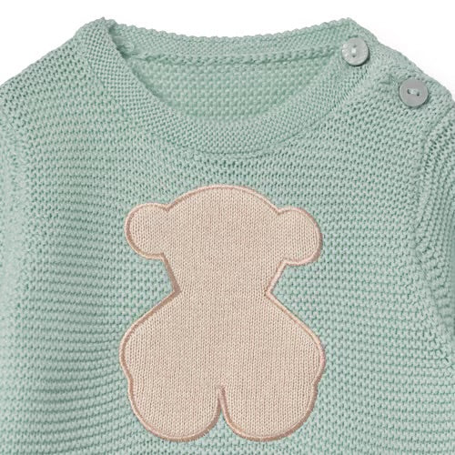 CONJUNTO DE BEBÉ DE RECIÉN NACIDO TRICOT VERDE