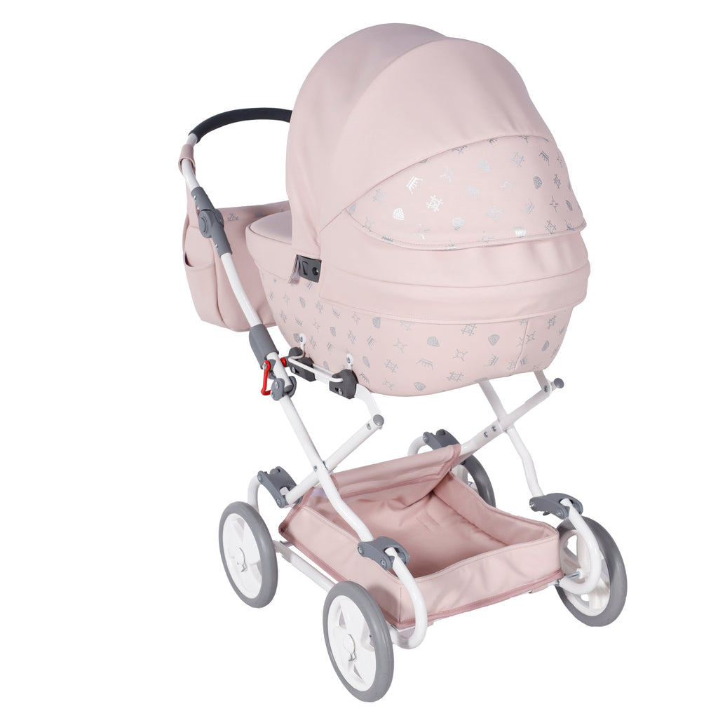 Carrito De Muñecas Junama Imperial Rosa