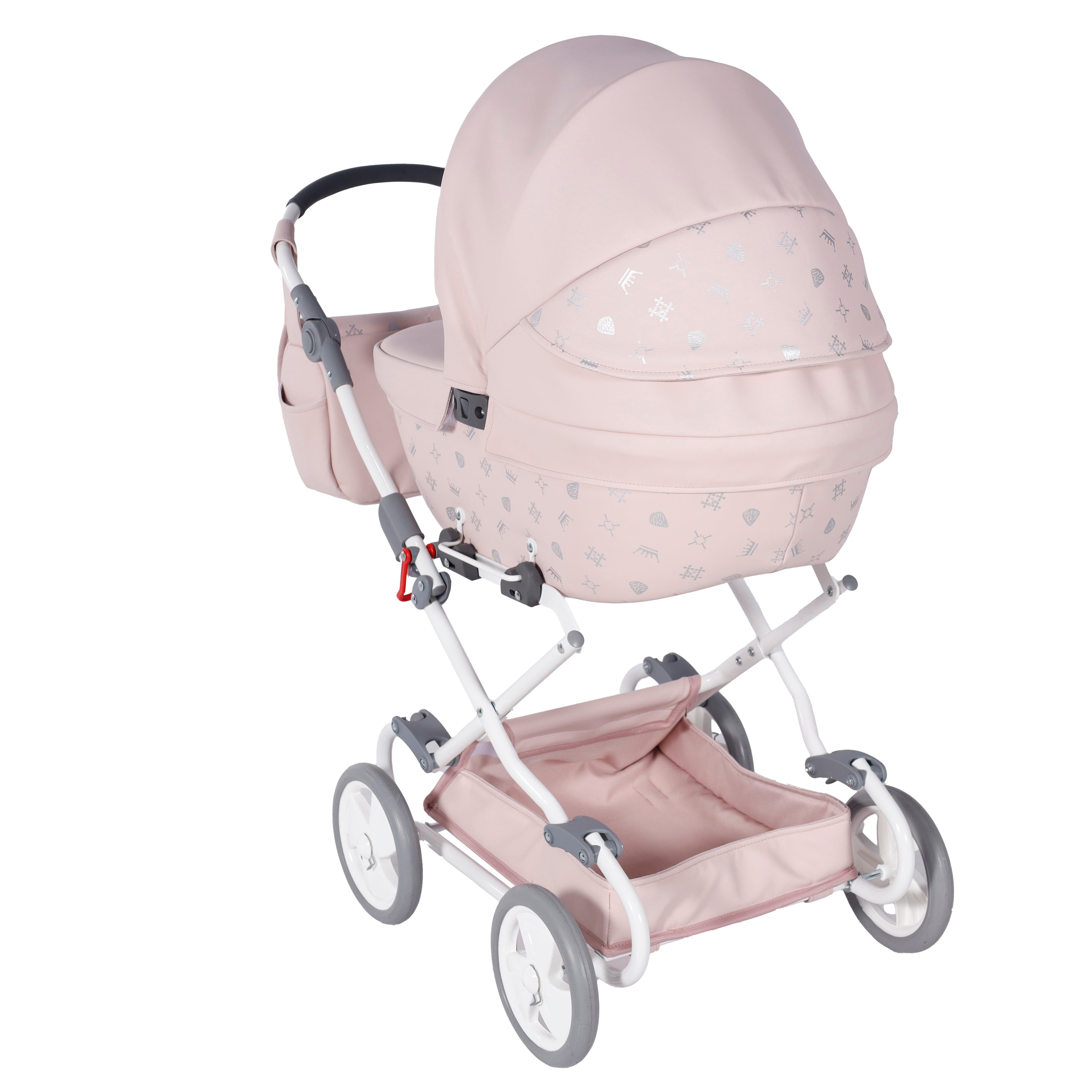 Carrito De Muñecas Junama Imperial Rosa