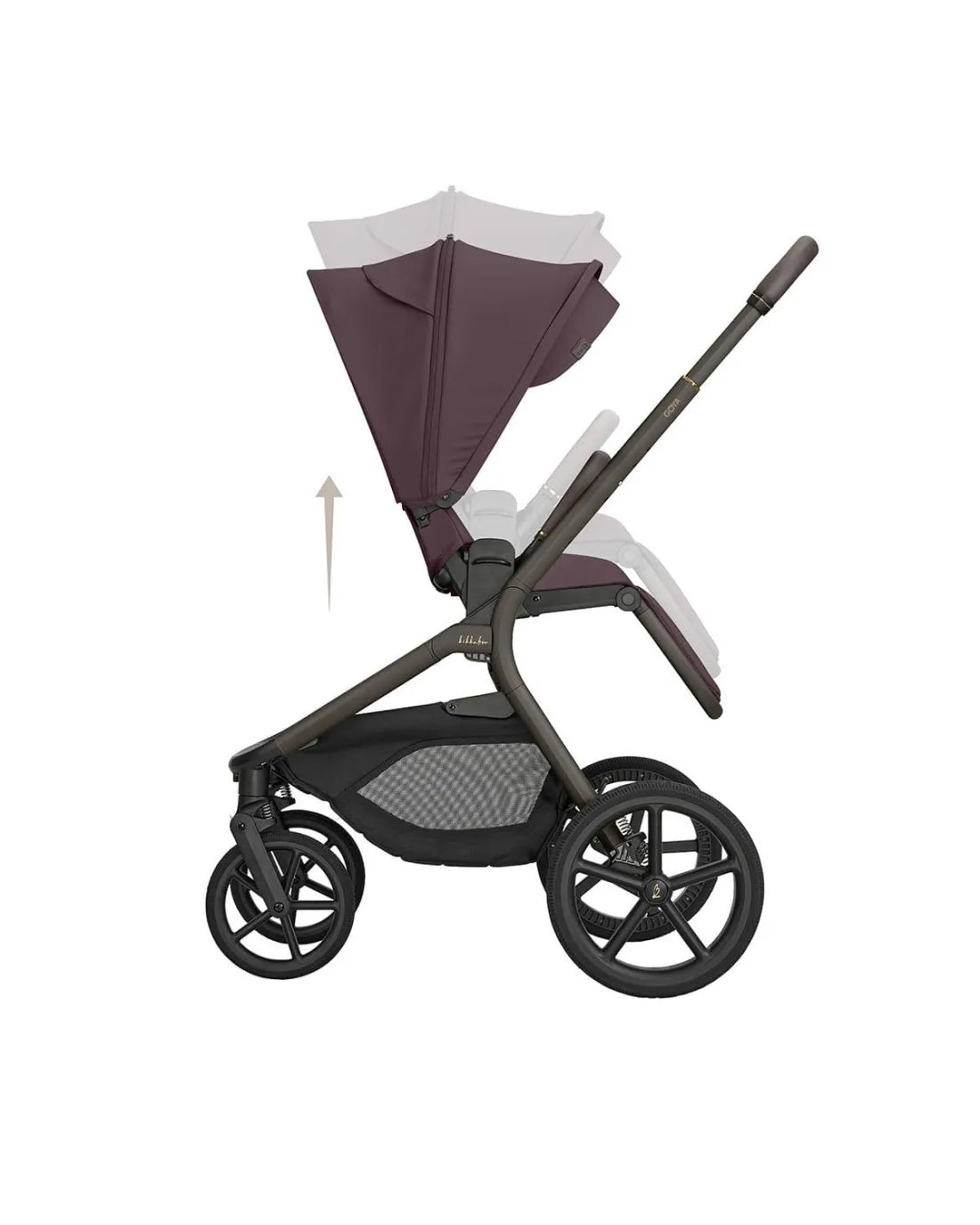 Carro de bebé Goya Platinum kikkaboo burdeos