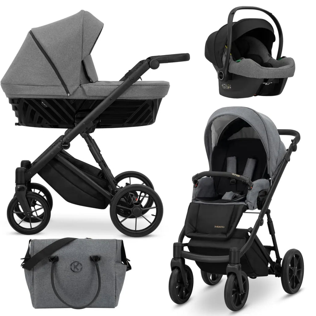 Carro de Bebé Ivento Glam Gris Oscuro