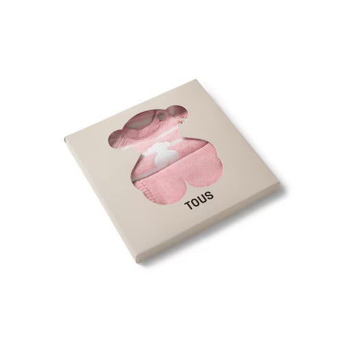 CONJUNTO DE BEBÉ DE RECIÉN NACIDO TRICOT ROSA