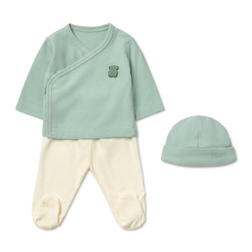 SET BEBÉ PRIMERA PUESTA TOUS VERDE