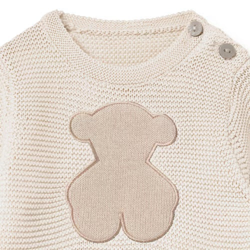 CONJUNTO DE BEBÉ DE RECIÉN NACIDO TRICOT BEIG