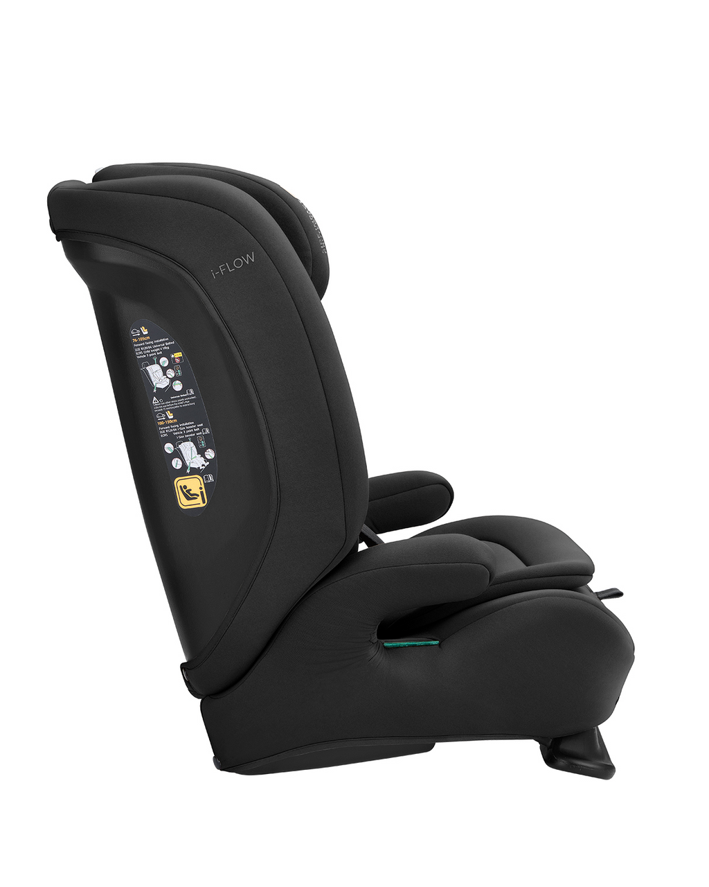Silla de coche 76-150 cm i-Flow i-SIZE Negro