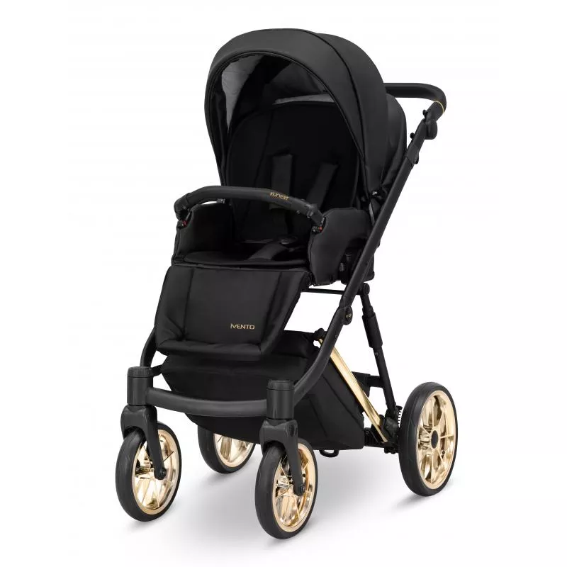 Carro de Bebé Ivento Glam Negro y Dorado