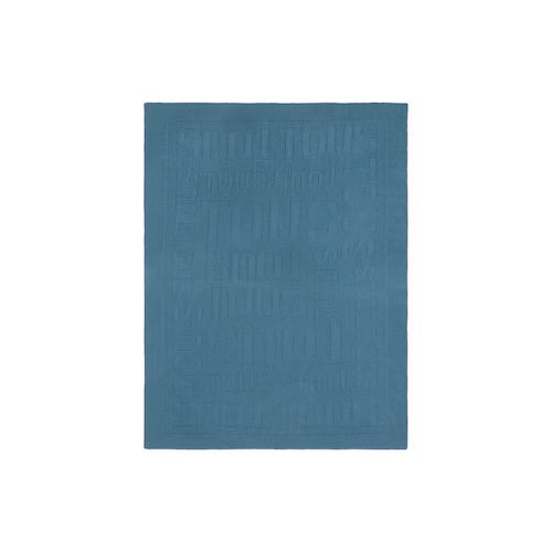 MANTA DE BEBÉ NILO LOGO TOUS AZUL