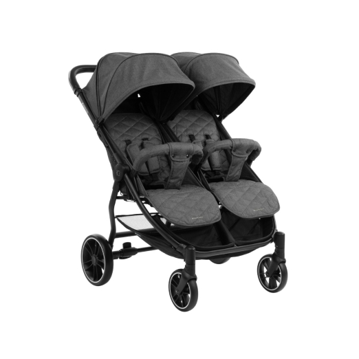 Carrito gemelar Happy 2 Gris Oscuro
