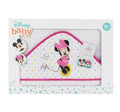 Capa de Baño con Capucha Minnie para Bebés Interbaby  de Algodón  y Absorción