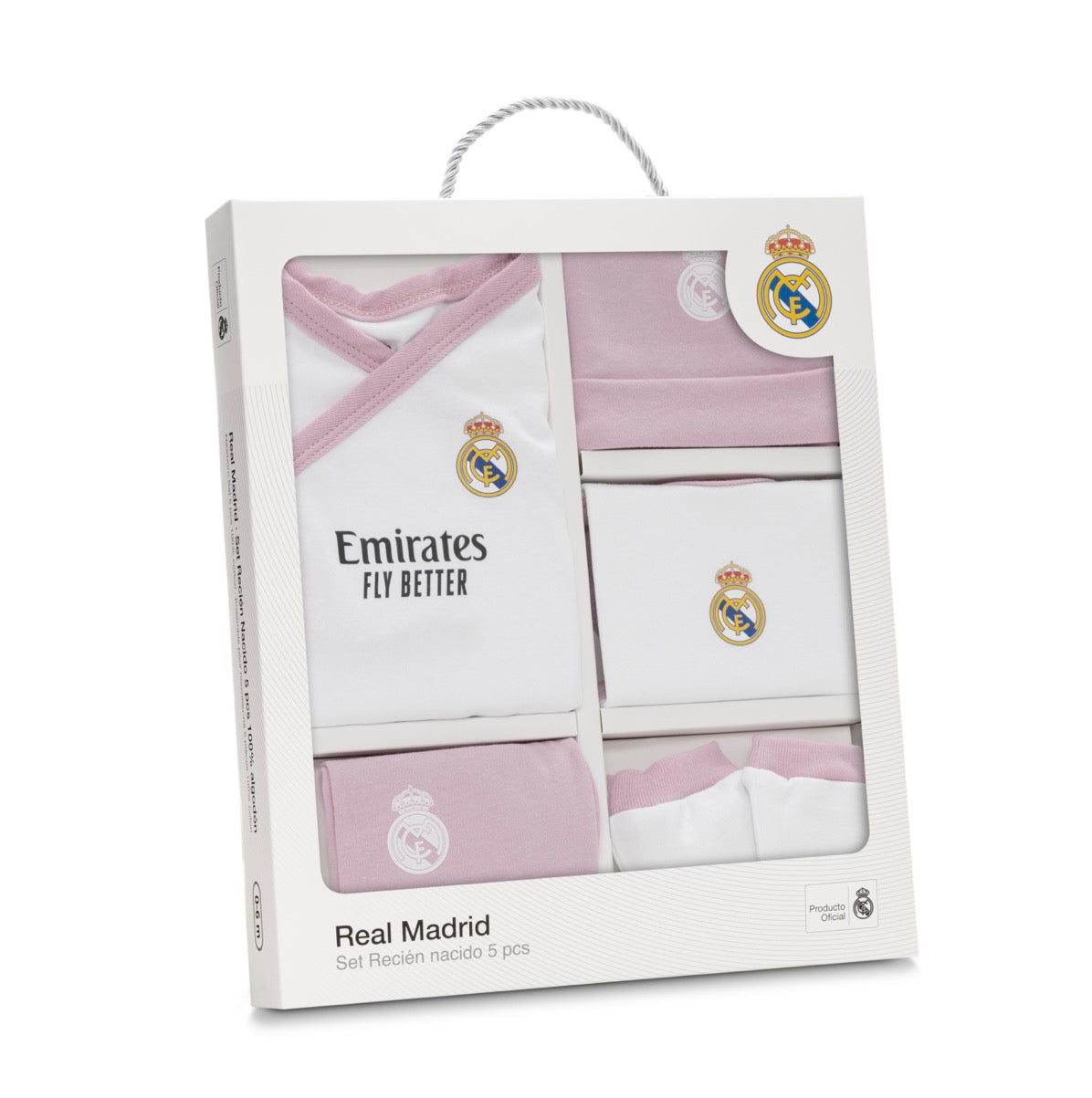 Set de Regalo 5 Piezas Real Madrid Rosa